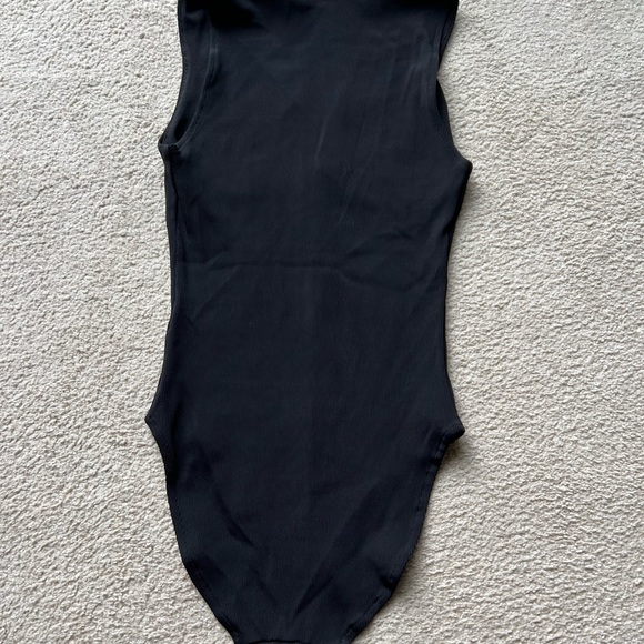 H&M TREND Black STRETCH BANDAGE BODYSUIT TOP  Tank Top Blouse Tee Sleeveless 4 - Picture 9 of 9